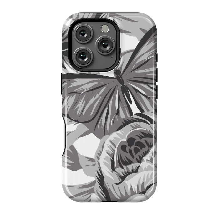 iPhone 16 Pro StrongFit minimal floral butterfly by haroulita