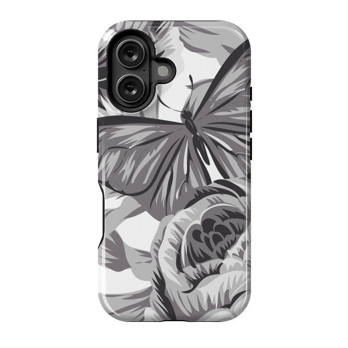 iPhone 16 StrongFit minimal floral butterfly by haroulita