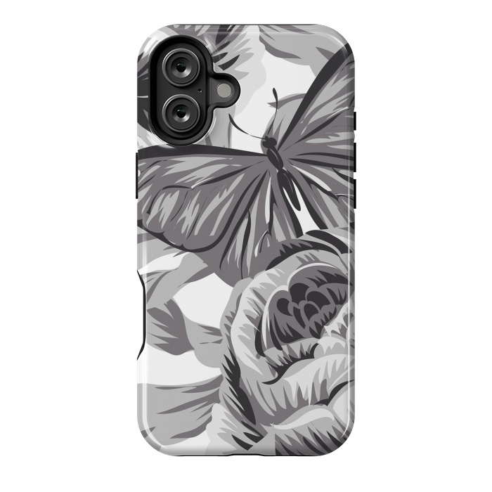 iPhone 16 Plus StrongFit minimal floral butterfly by haroulita