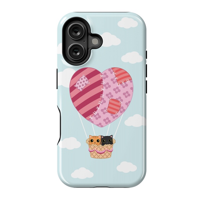 iPhone 16 StrongFit kitty love by Laura Nagel