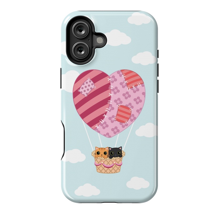 iPhone 16 Plus StrongFit kitty love by Laura Nagel