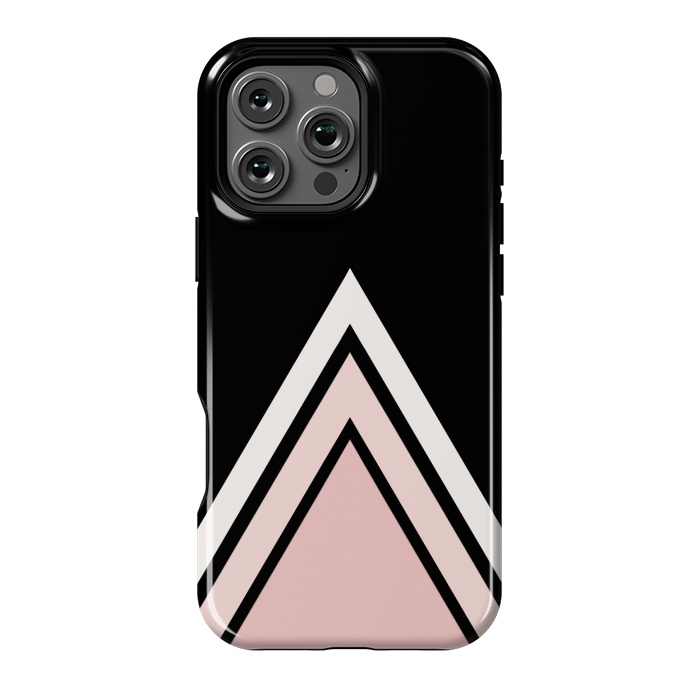 iPhone 16 Pro Max StrongFit Pink triangles by Jms