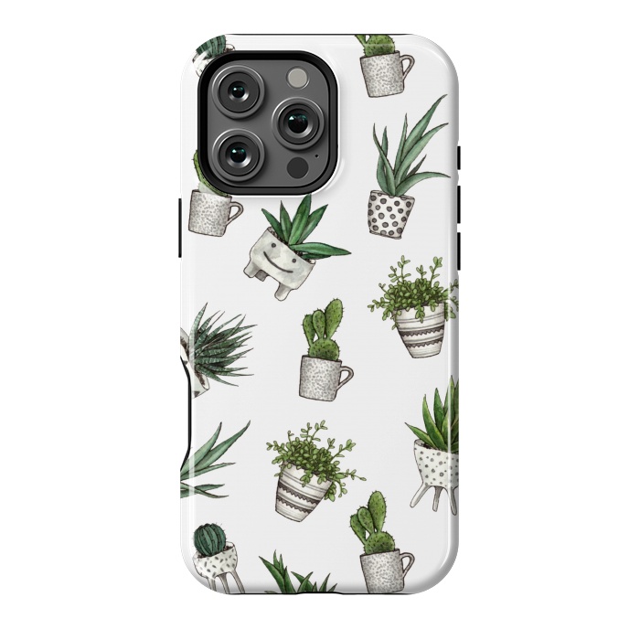 iPhone 16 Pro Max StrongFit cute houseplants in pots by Alena Ganzhela