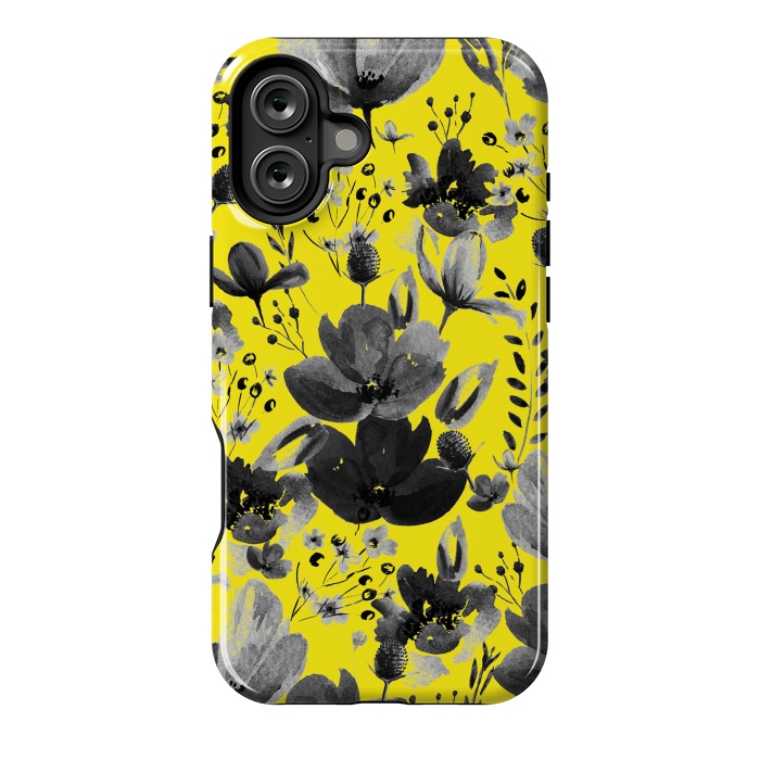 iPhone 16 Plus StrongFit Yellow & Grey by Anis Illustration