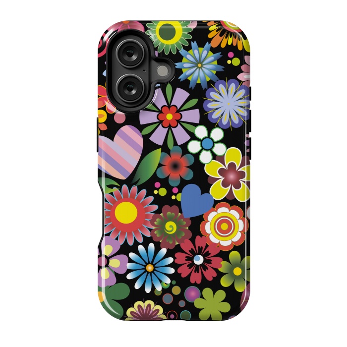 iPhone 16 StrongFit Floral mix 2 by ArtsCase