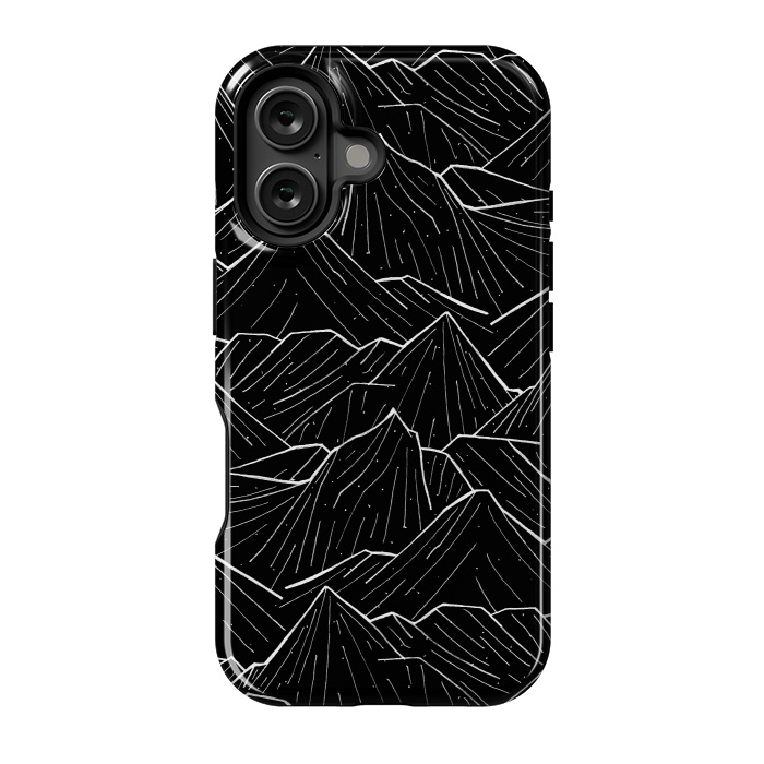 iPhone 16 StrongFit The Dark Mountains by Steve Wade (Swade)