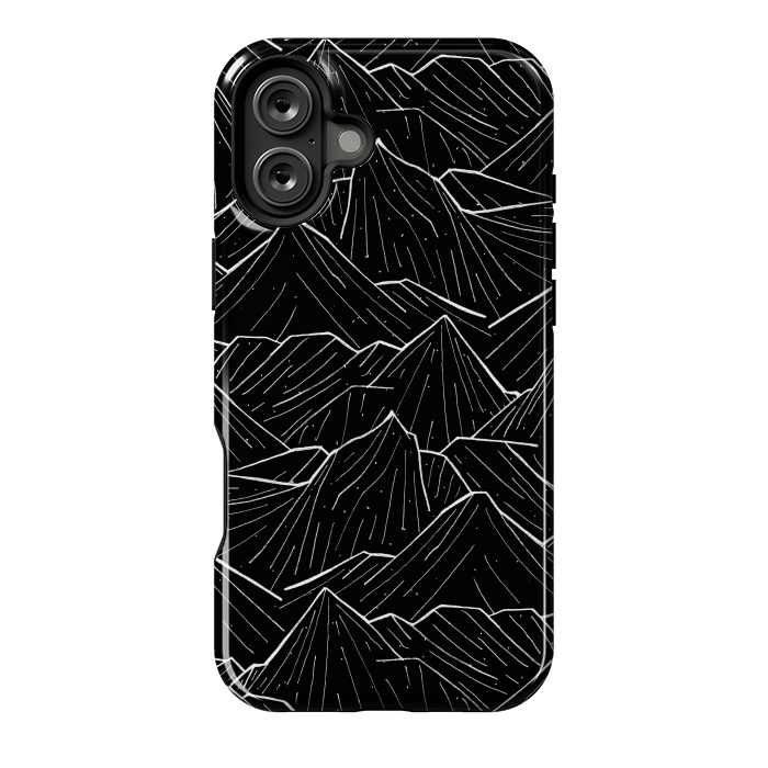 iPhone 16 Plus StrongFit The Dark Mountains by Steve Wade (Swade)