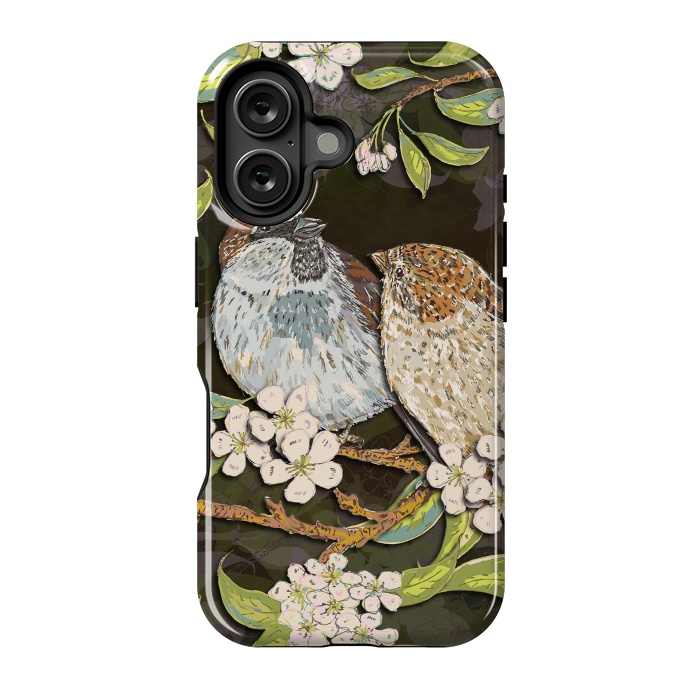 iPhone 16 StrongFit Sweet Sparrows by Lotti Brown