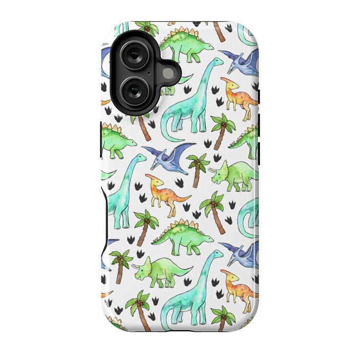 iPhone 16 StrongFit Dino-Mite by Tangerine-Tane