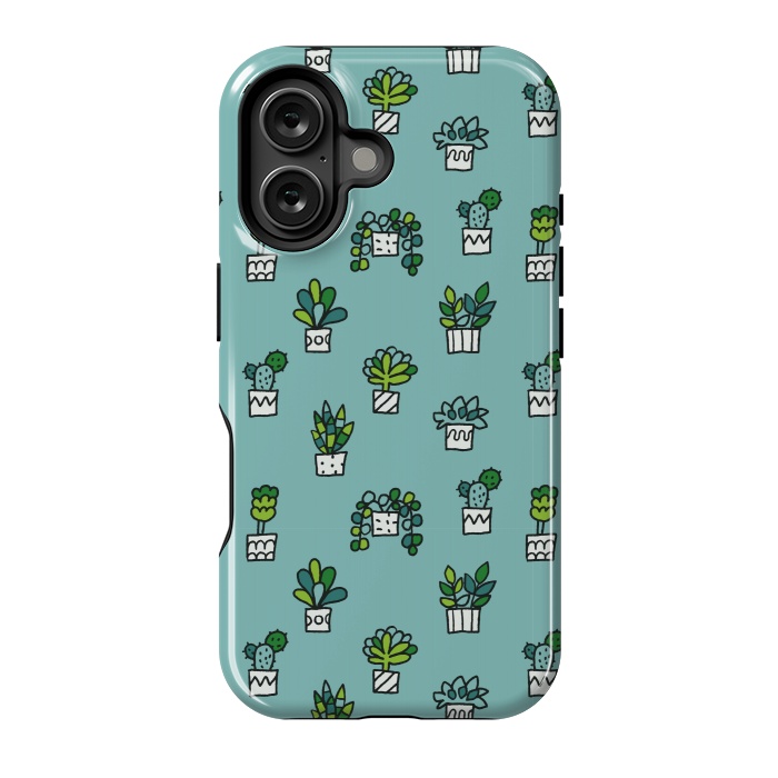 iPhone 16 StrongFit Cute house plants by Anna Alekseeva