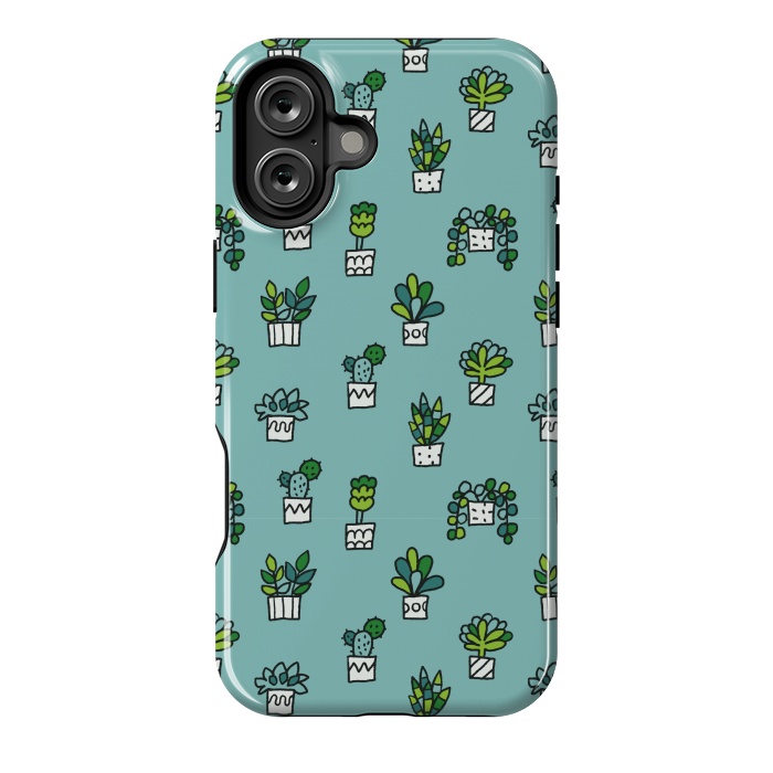 iPhone 16 Plus StrongFit Cute house plants by Anna Alekseeva