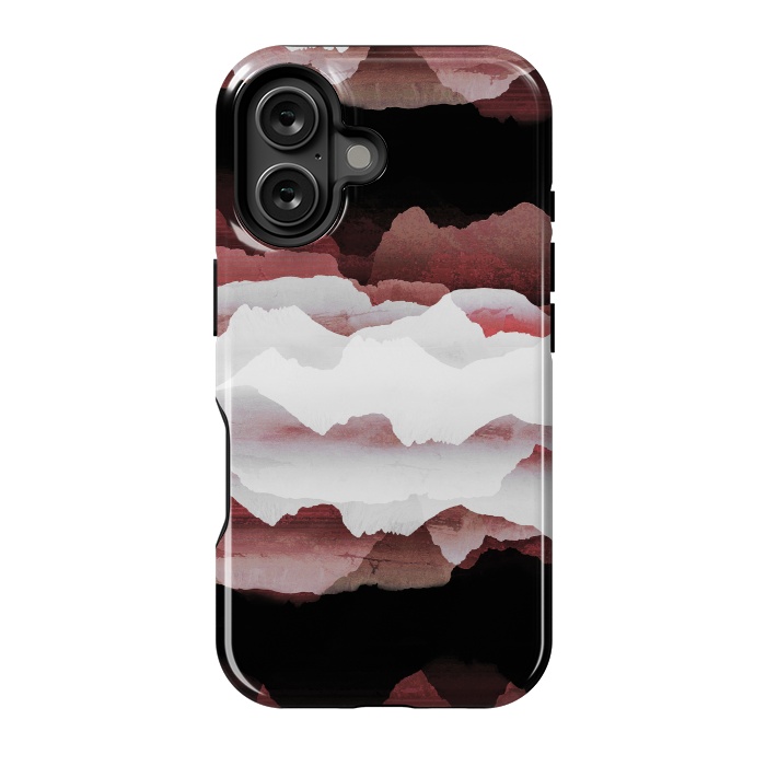 iPhone 16 StrongFit Faded copper mountains by Oana 