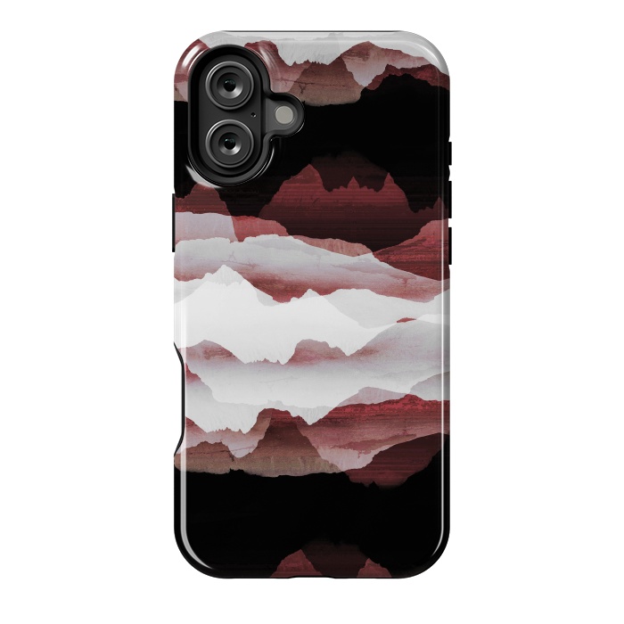 iPhone 16 Plus StrongFit Faded copper mountains by Oana 