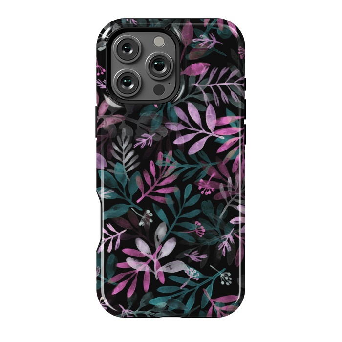 iPhone 16 Pro Max StrongFit pink and green branches by Alena Ganzhela