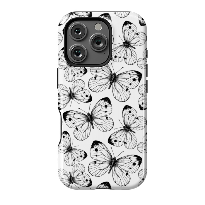 iPhone 16 Pro StrongFit Cabbage butterfly pattern by Katerina Kirilova