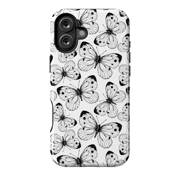 iPhone 16 Plus StrongFit Cabbage butterfly pattern by Katerina Kirilova