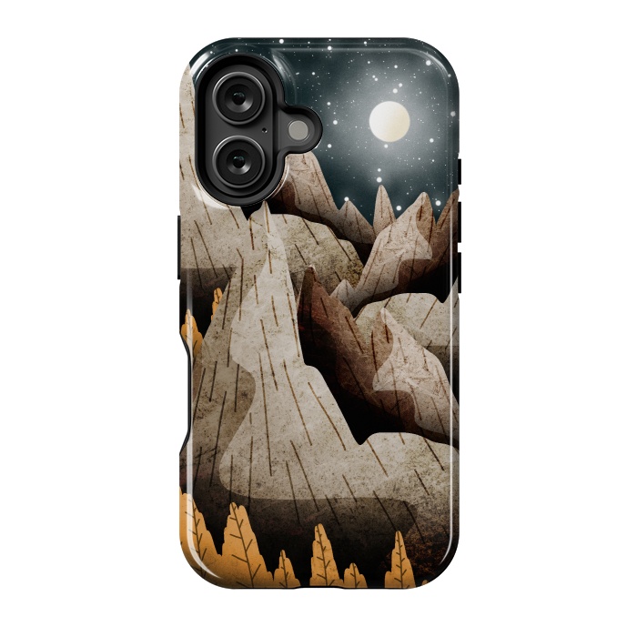 iPhone 16 StrongFit Mountainous mountain and peaks by Steve Wade (Swade)