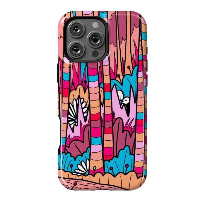 iPhone 16 Pro Max StrongFit Stripe line forest by Steve Wade (Swade)