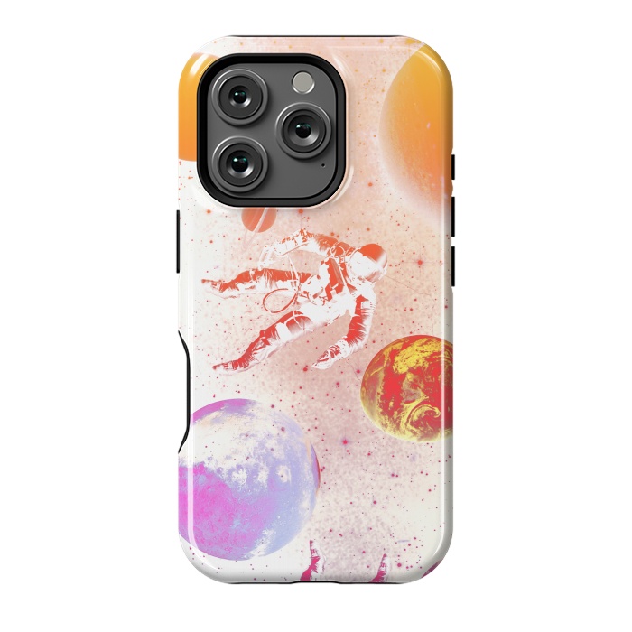 iPhone 16 Pro StrongFit Astronaut in Space - Colorful gradient by Oana 