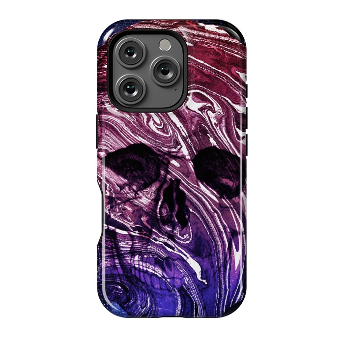 iPhone 16 Pro StrongFit Gradient marble skull by Oana 