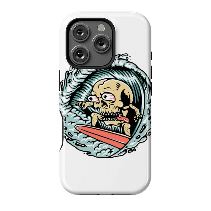 iPhone 16 Pro StrongFit Skull Surfing by Afif Quilimo