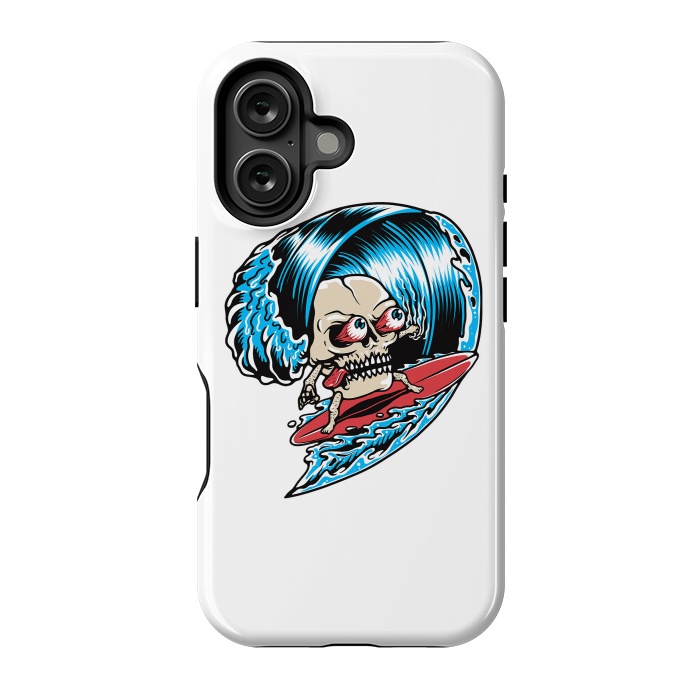 iPhone 16 StrongFit Skull Surfing 1 by Afif Quilimo