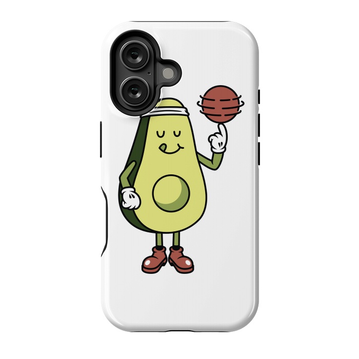 iPhone 16 StrongFit Avocado Playing Ball by Afif Quilimo