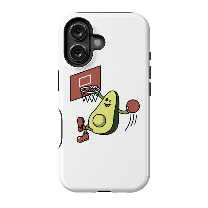 iPhone 16 StrongFit Avocado Playing Basketball by Afif Quilimo