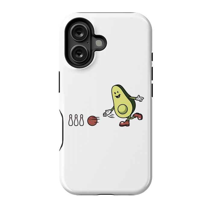 iPhone 16 StrongFit Avocado Playing Bowling by Afif Quilimo