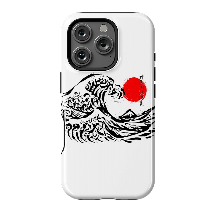 iPhone 16 Pro StrongFit The Great Wave off Kanagawa Ink by Afif Quilimo