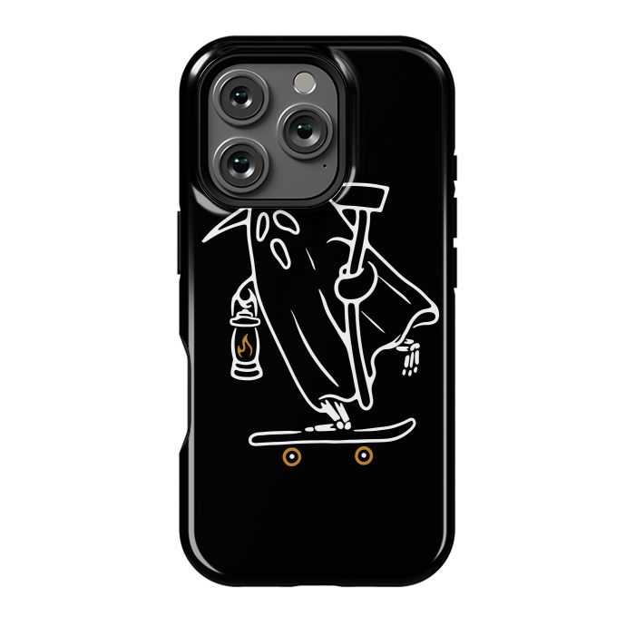 iPhone 16 Pro StrongFit Ghost Skateboarding by Afif Quilimo