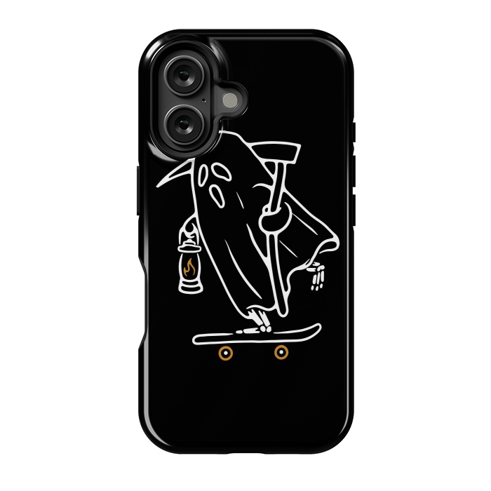 iPhone 16 StrongFit Ghost Skateboarding by Afif Quilimo