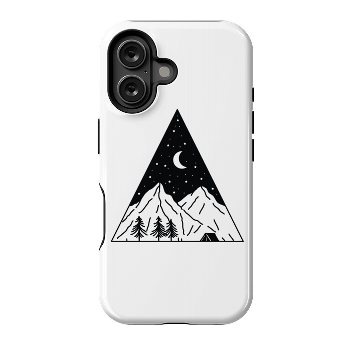 iPhone 16 StrongFit Night Camping Triangle by Afif Quilimo