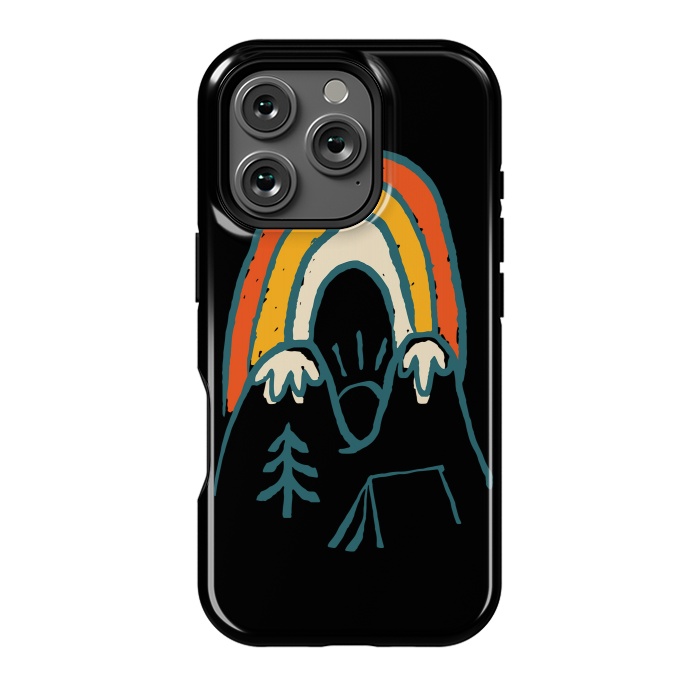 iPhone 16 Pro StrongFit Mountain and Rainbow by Afif Quilimo