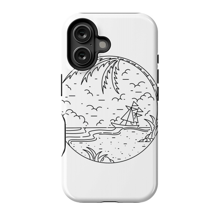 iPhone 16 StrongFit Beach and Ship by Afif Quilimo