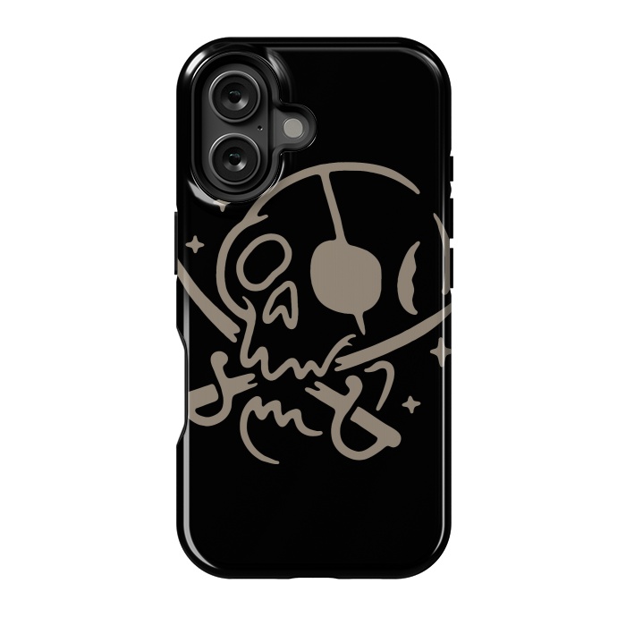 iPhone 16 StrongFit Skull and Swords by Afif Quilimo