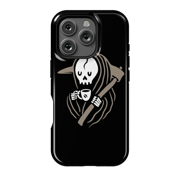 iPhone 16 Pro StrongFit Grim Reaper Love Coffee by Afif Quilimo