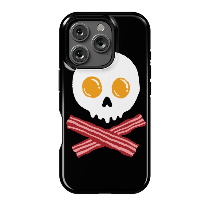 iPhone 16 Pro StrongFit Breakfast Skull by Afif Quilimo