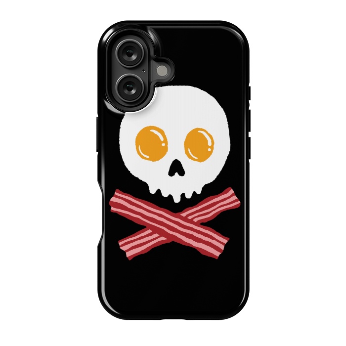 iPhone 16 StrongFit Breakfast Skull by Afif Quilimo