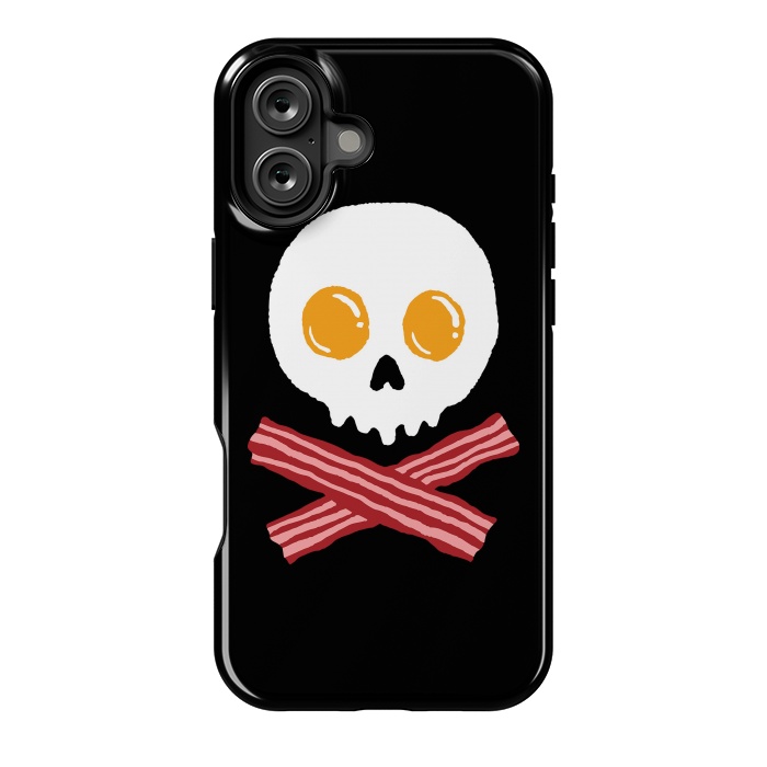 iPhone 16 Plus StrongFit Breakfast Skull by Afif Quilimo