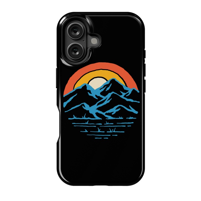 iPhone 16 StrongFit Mountain and Rainbow 1 by Afif Quilimo