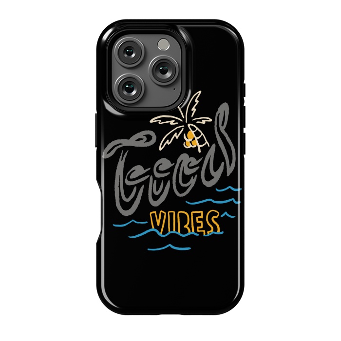 iPhone 16 Pro StrongFit Good Vibes Typo 1 by Afif Quilimo