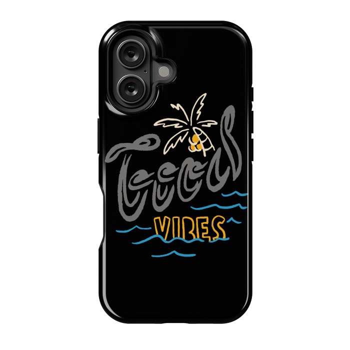 iPhone 16 StrongFit Good Vibes Typo 1 by Afif Quilimo