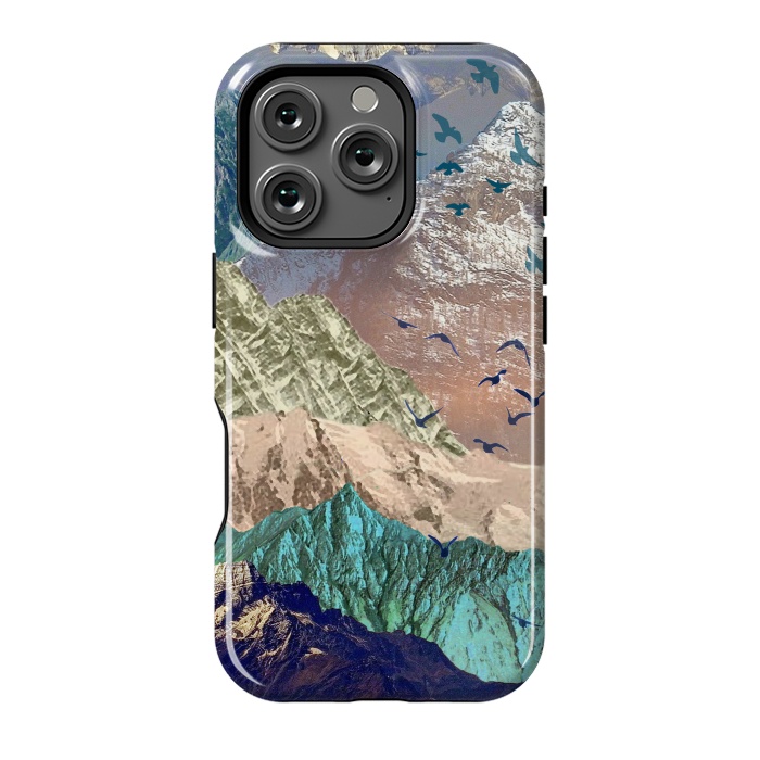 iPhone 16 Pro StrongFit Utopia Mountain landscape art by Oana 