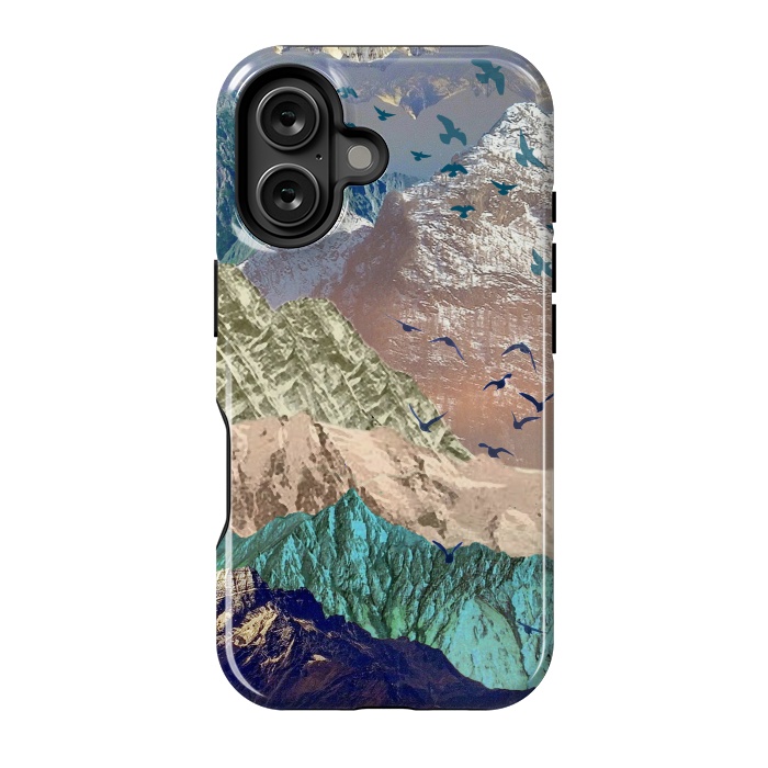 iPhone 16 StrongFit Utopia Mountain landscape art by Oana 