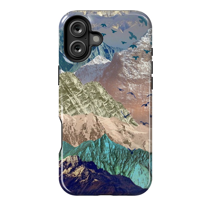 iPhone 16 Plus StrongFit Utopia Mountain landscape art by Oana 