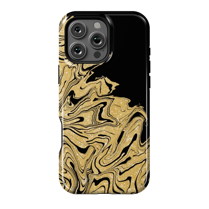 iPhone 16 Pro Max StrongFit Gold marble by Jms