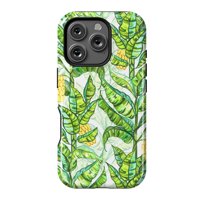 iPhone 16 Pro StrongFit Lush Gouache Banana Trees  by Tigatiga