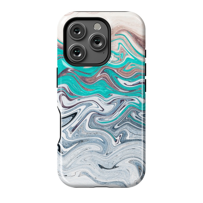 iPhone 16 Pro StrongFit The liquid marble beach by Steve Wade (Swade)