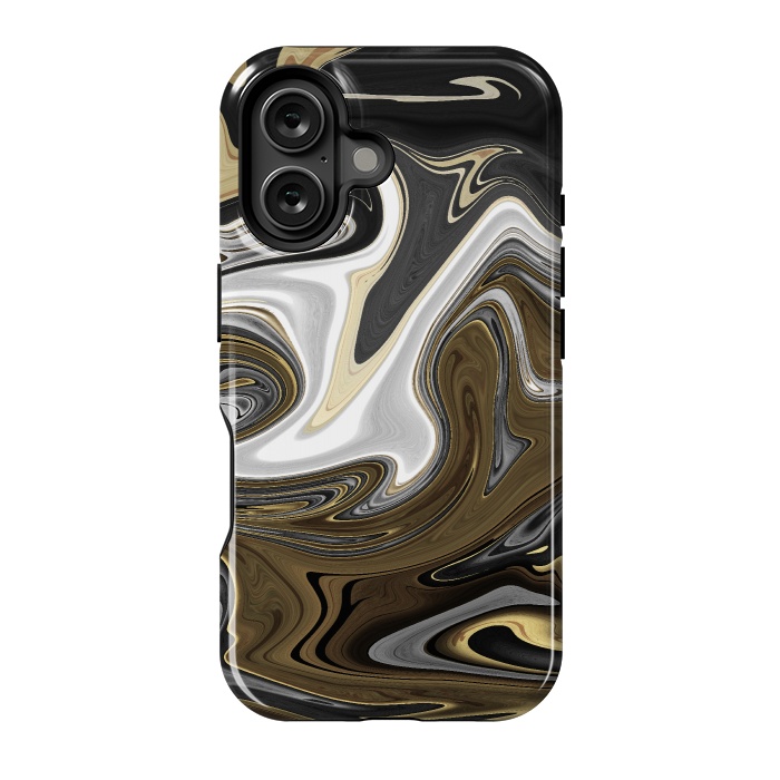 iPhone 16 StrongFit Liquid metals by Steve Wade (Swade)